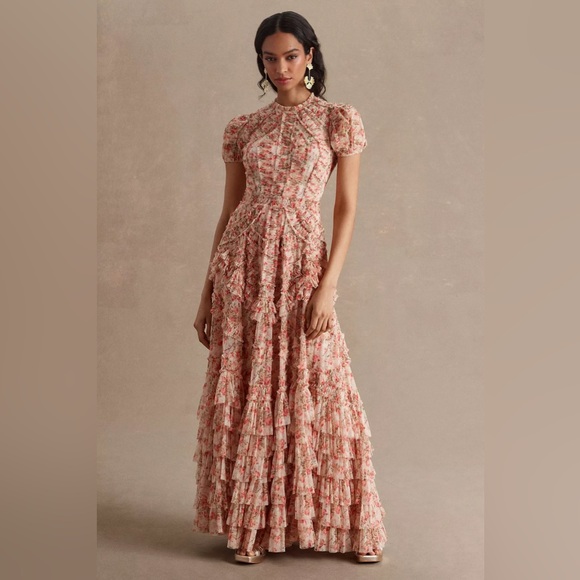 Mac Duggal Dresses & Skirts - Mac Duggal Pink Floral Dress NEW Size 8